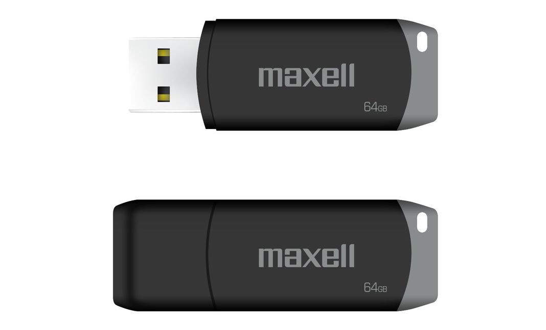 Pendrive Maxell USBPD 64GB 2.0 Gris-0