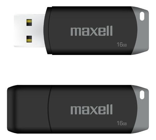 Pendrive Maxell USBPD 16GB 2.0 Gris-0