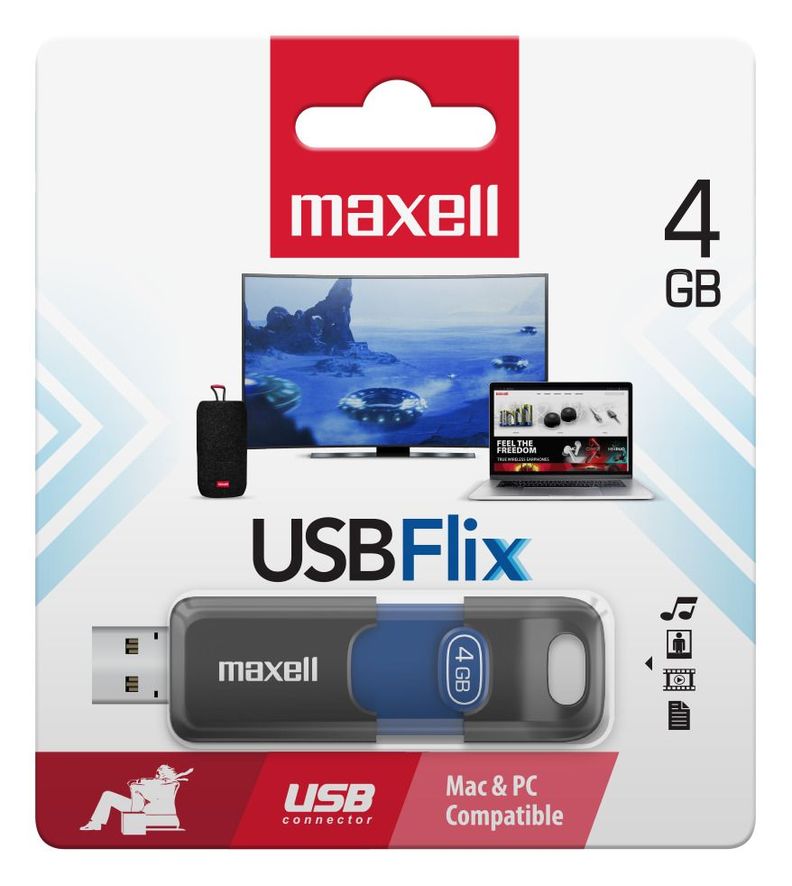 Pendrive Maxell FLIX 4GB 2.0-3