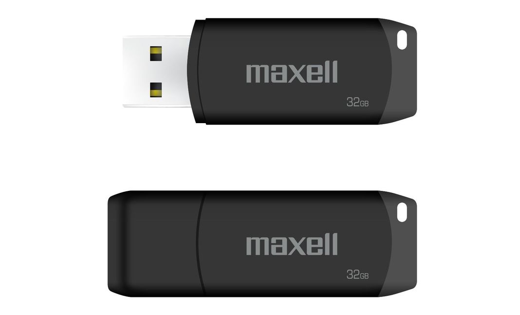 Pendrive Maxell USBPD 32GB 2.0 Negro-0