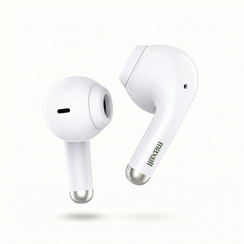 Audifonos Bluetooth Inalambricos Maxell ELIO 12 Horas Blanco/Verde