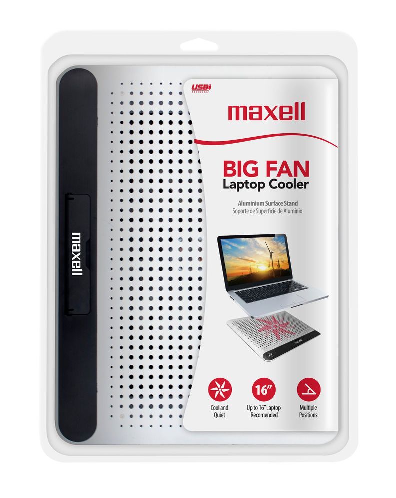 Ventilador Base Maxell Para Notebook Hasta 16”-1