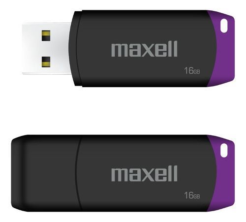 Pendrive Maxell USBPD 16GB 2.0 Morado-0
