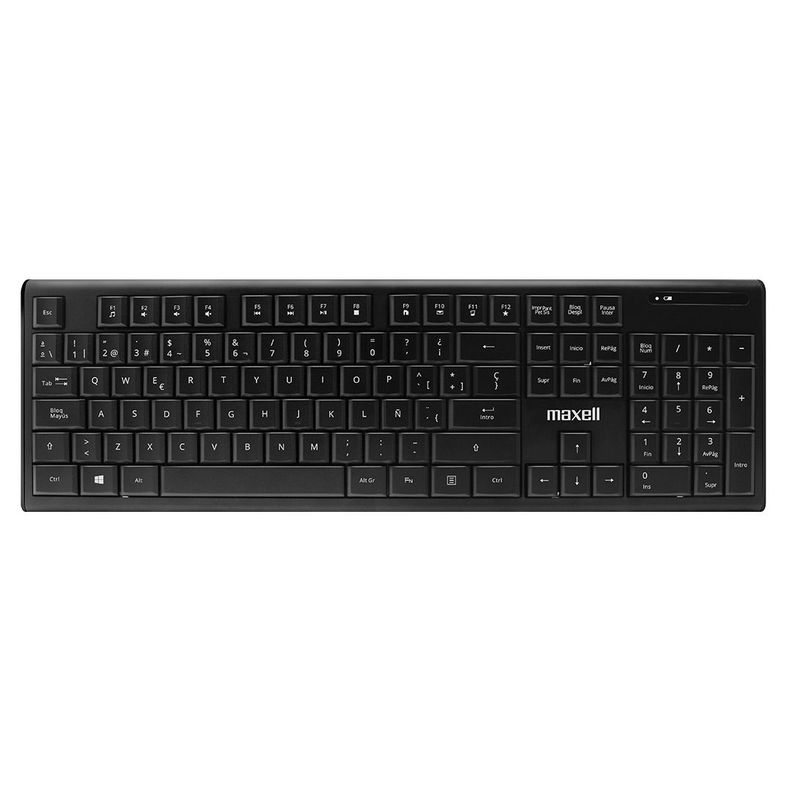 Teclado Inalámbrico Maxell Slim Multifuncional Con Pad Numérico WKB-20-0