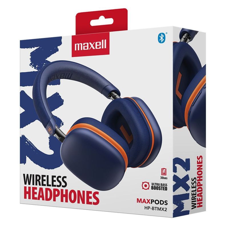 Audífonos inalámbricos Maxell Bluetooth MaxPods 24 Horas Azul-2