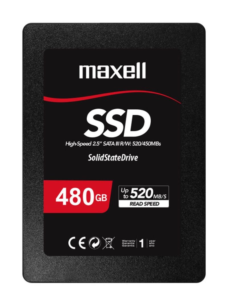 Disco Duro Solido Ssd Maxell Interno 480Gb Sata III 2.5"-0