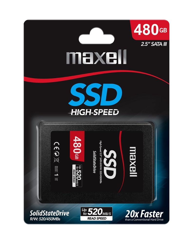 Disco Duro Solido Ssd Maxell Interno 480Gb Sata III 2.5"-1