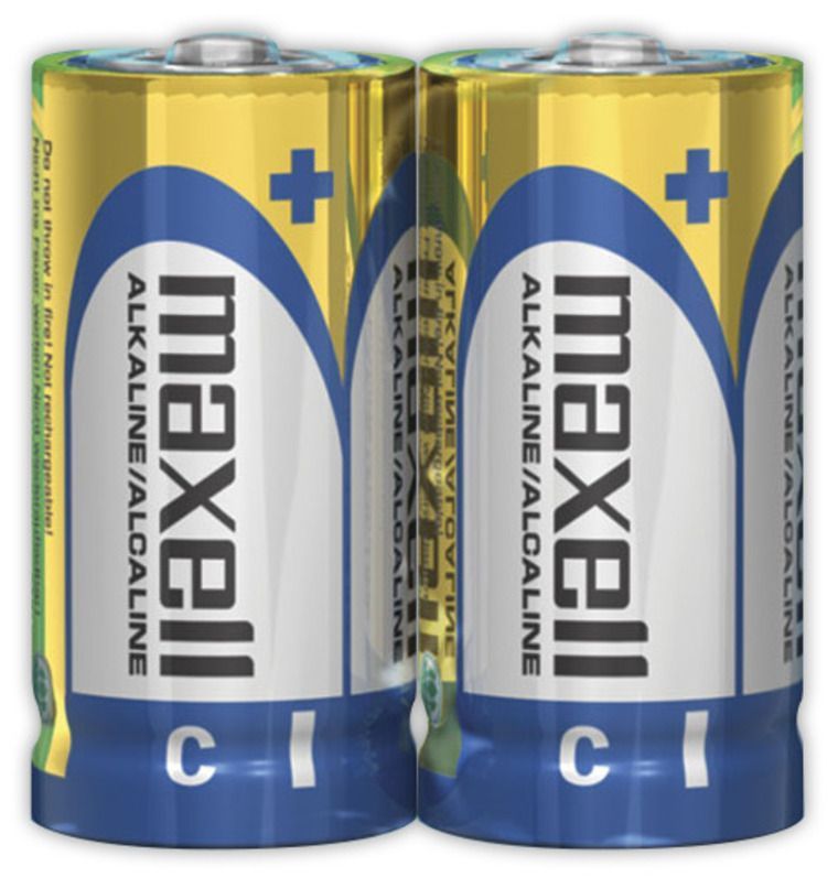 Pack 2 Pilas Alcalinas Maxell Tipo C-1