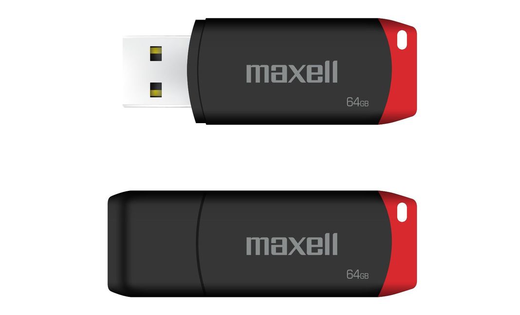 Pendrive Maxell USBPD 64GB 2.0 Rojo-0