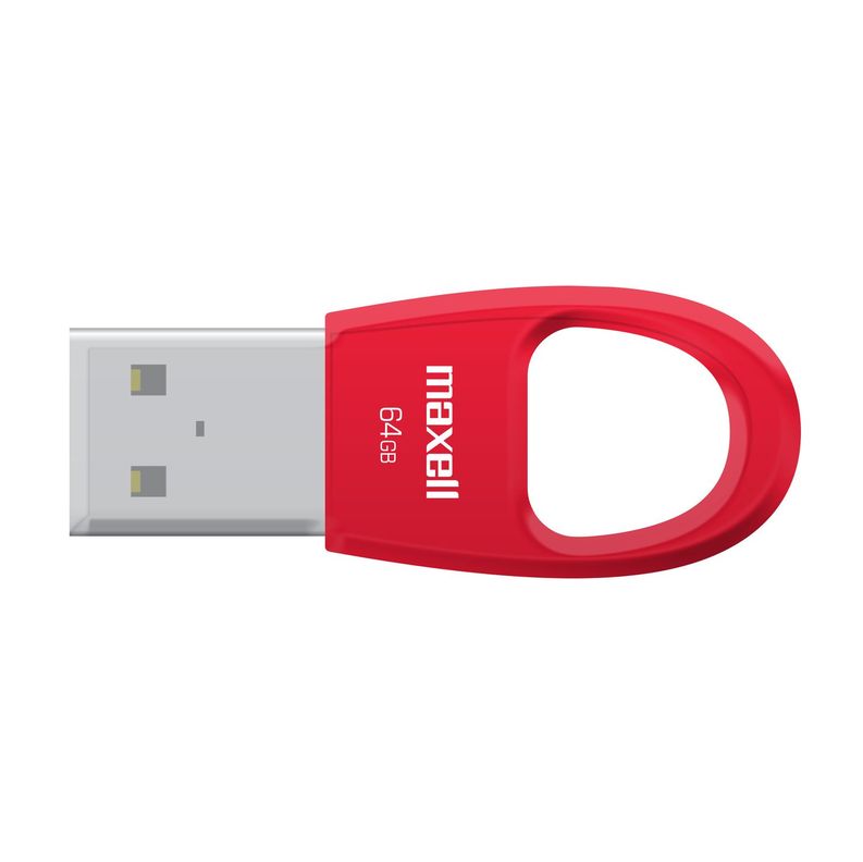 Pendrive Maxell KEY 64GB 2.0 Rojo-0
