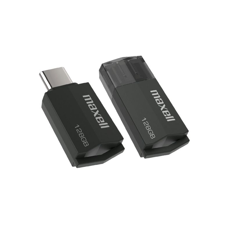 Pendrive Maxell Usbtc Tipo C 128gb 3.2 Negro-0