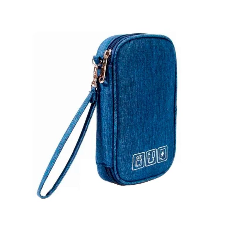 Bolso Organizador De Cables Para Viaje Azul-0
