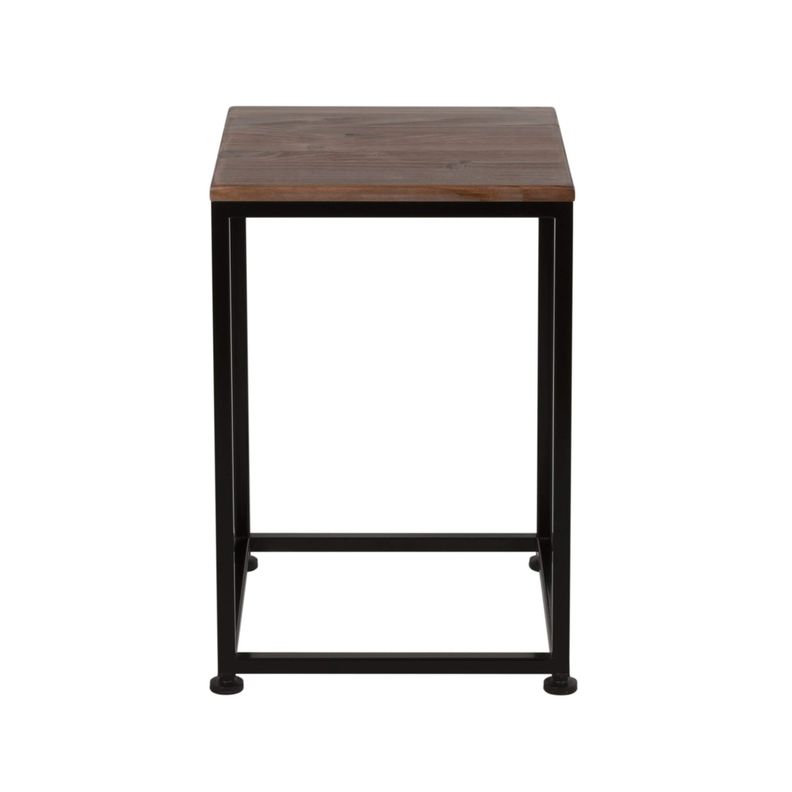 Mesa Lateral Altar 40 Negro Línea TOFFEE-1
