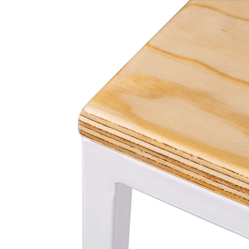 Mesa Lateral Cubo|Mima Blanca-2