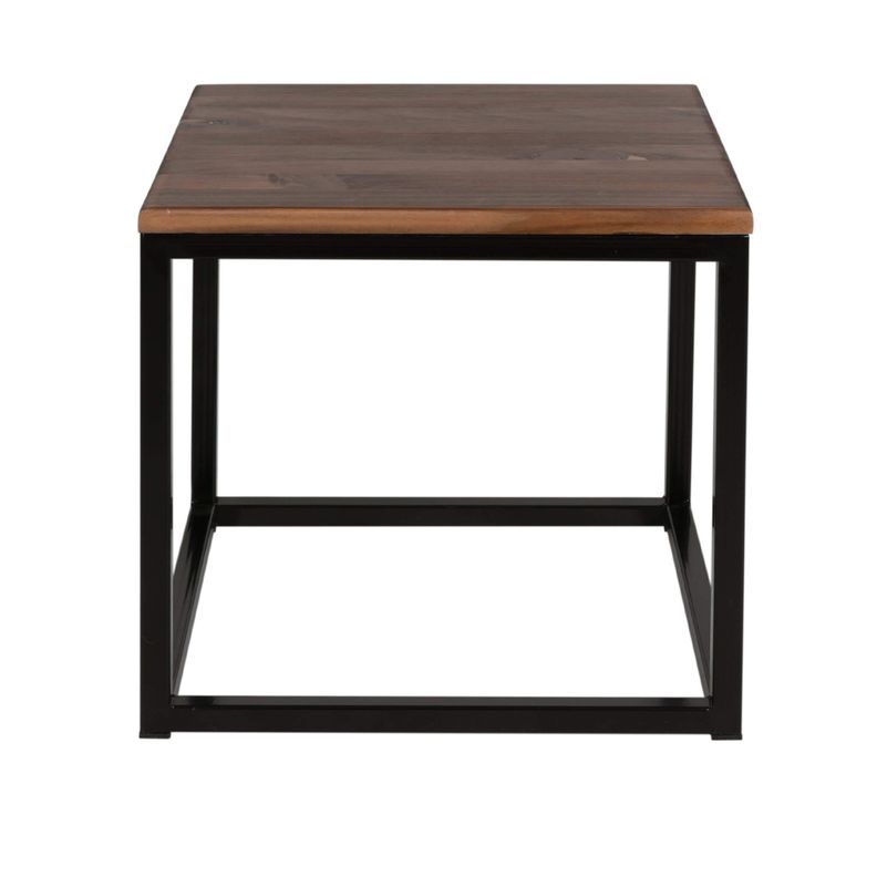 MESA LATERAL CUBO 40│NEGRA LÍNEA TOFFE-0