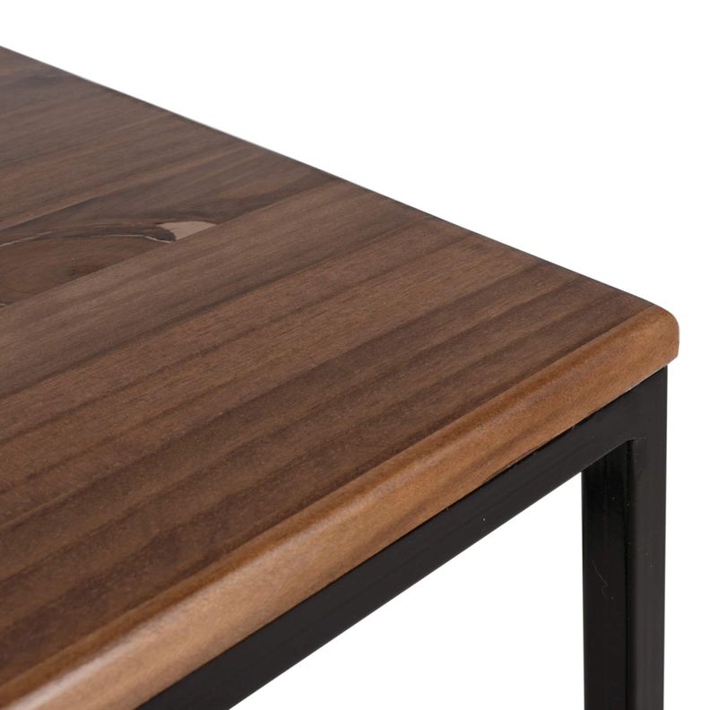 MESA LATERAL CUBO 40│NEGRA LÍNEA TOFFE-2