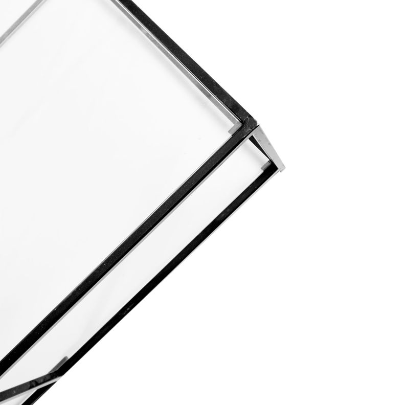 MESA DE CENTRO RECTANGULAR 100 NEGRA DOS NIVELES GLASS-4