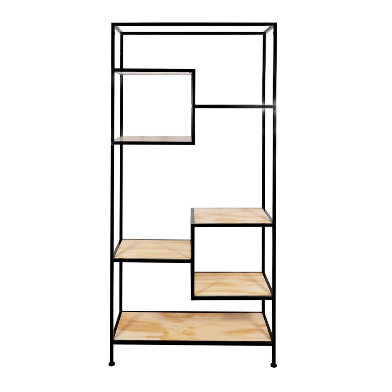 ESTANTERÍA CUBO 100 X 40 X 200 CM NEGRO MIMA-0