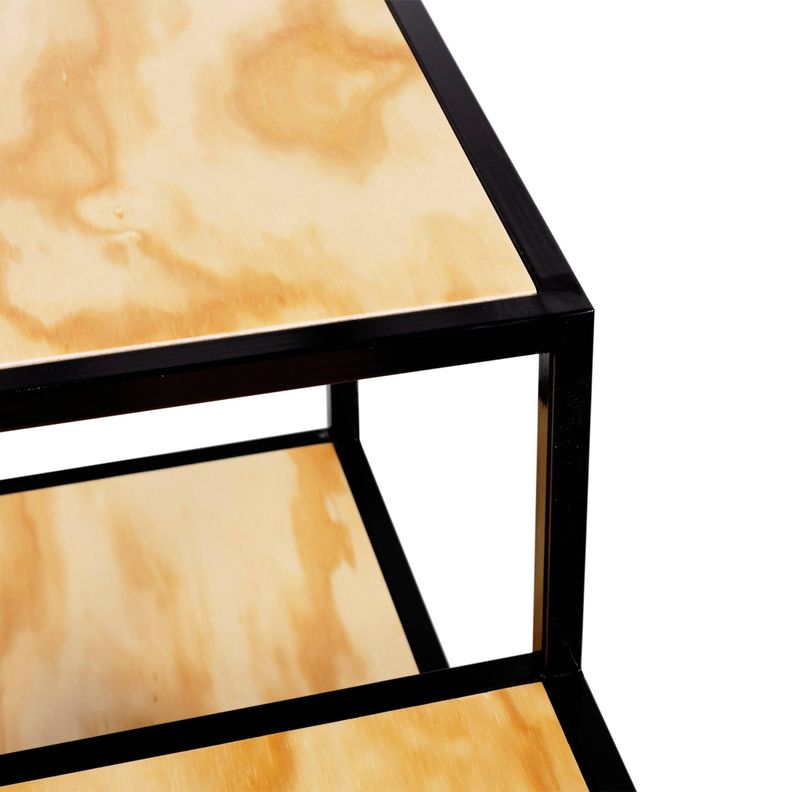 ESTANTERÍA CUBO 100 X 40 X 200 CM NEGRO MIMA-5