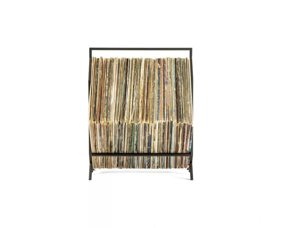 PORTA VINILO 1 NIVEL | LUXE METAL BLACK-3