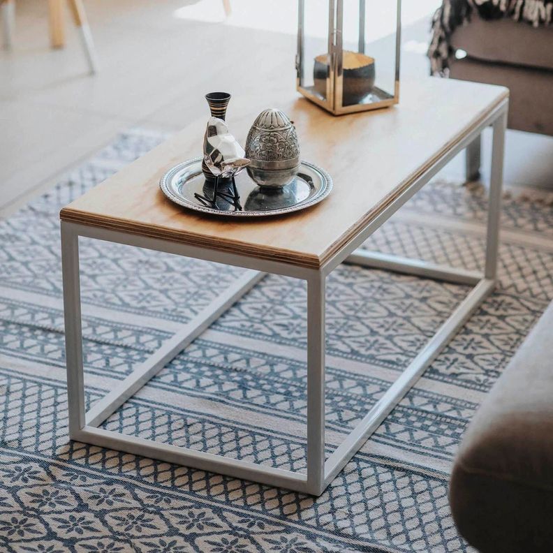 Mesa de centro Rectangular 80|Mima Blanco -5