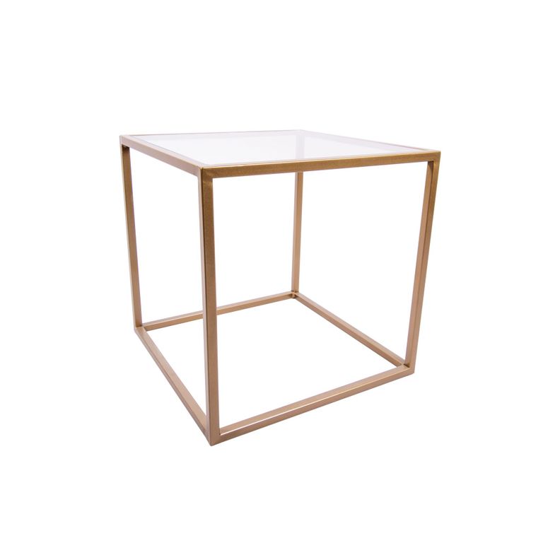 MESA LATERAL CUBO 40 DORADO GLASS-2