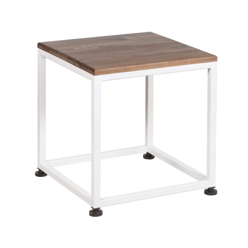 MESA LATERAL CUBO 40│BLANCO LÍNEA TOFFE-1