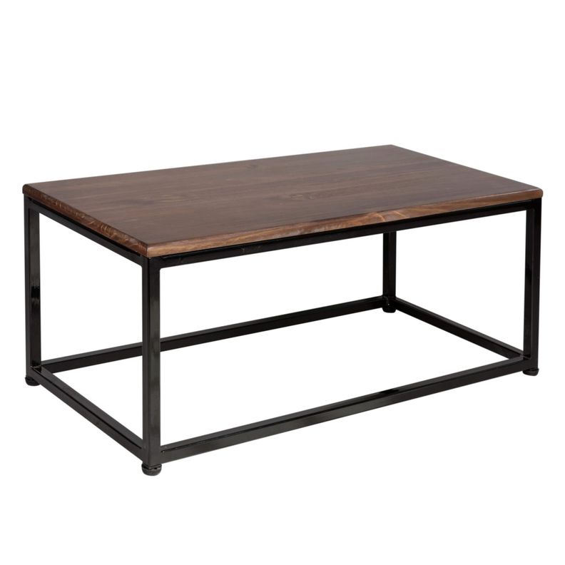MESA DE CENTRO RECTANGULAR 80 NEGRA │LÍNEA TOFFEE -1