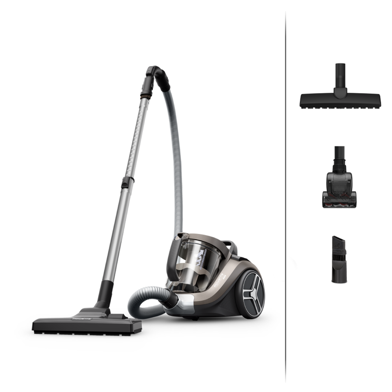 Aspiradora de Arrastre Compact Power XXL Animal Kit 900W Rowenta Negro