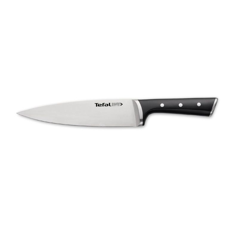 Cuchillo Chef 20cm Ice Force Tefal Negro