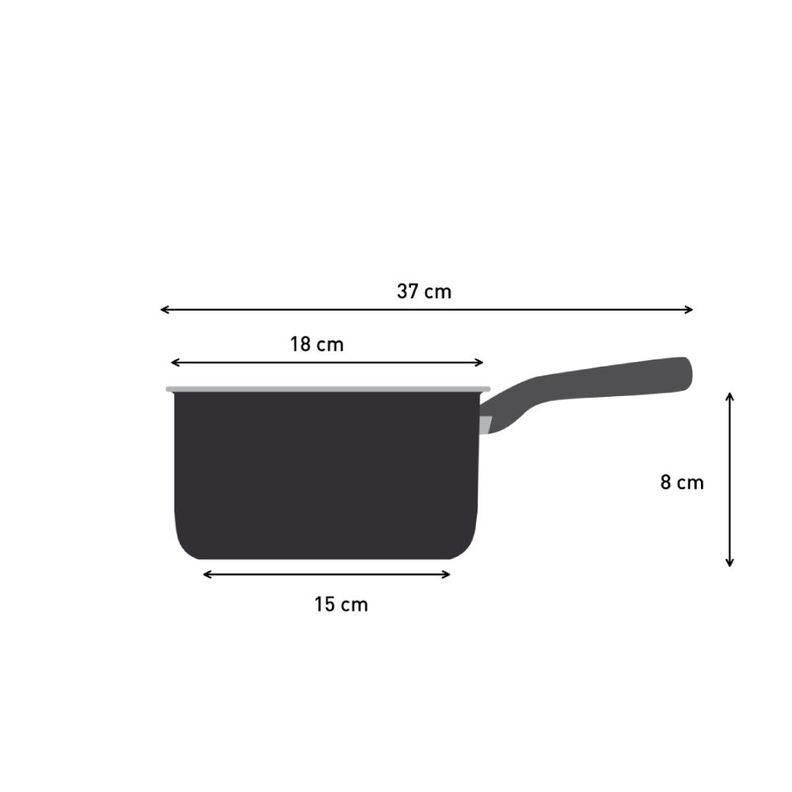 Cacerola 18 cm con tapa  Super Cook-3