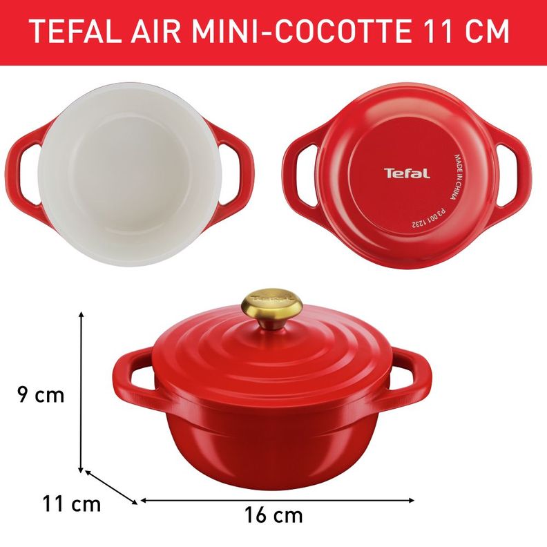 Set 2 Mini-Cocotte Air 11 cm-6