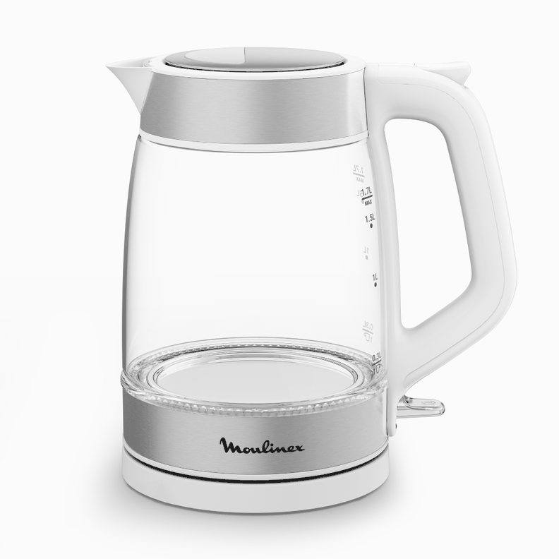 Hervidor de vidrio Snow White 1.7L Moulinex Blanco