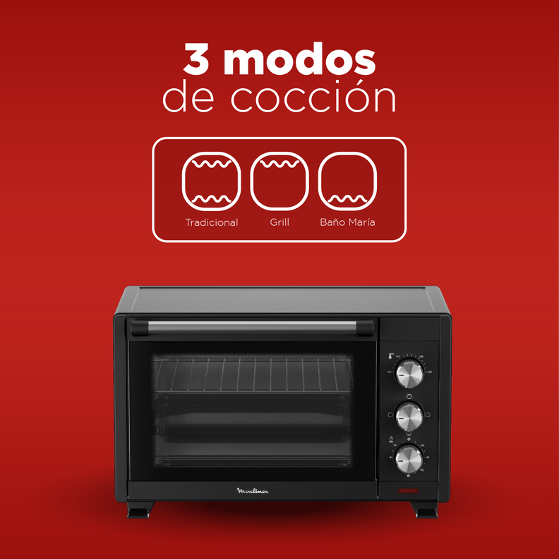 Horno Eléctrico Moulinex 28L 2000W-4