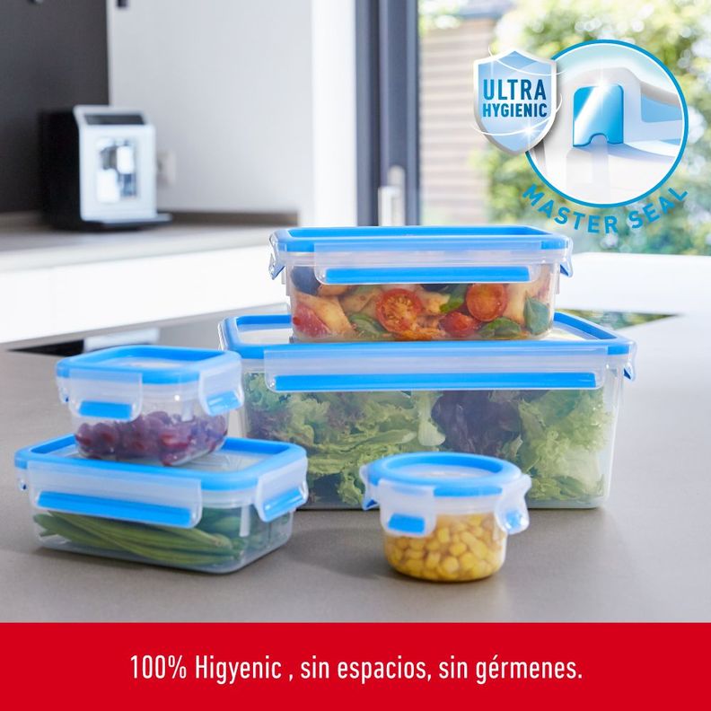Contenedor de alimentos Masterseal Fresh Set 5 piezas 0,15/0,25/0,55/1,0/3,70L-2