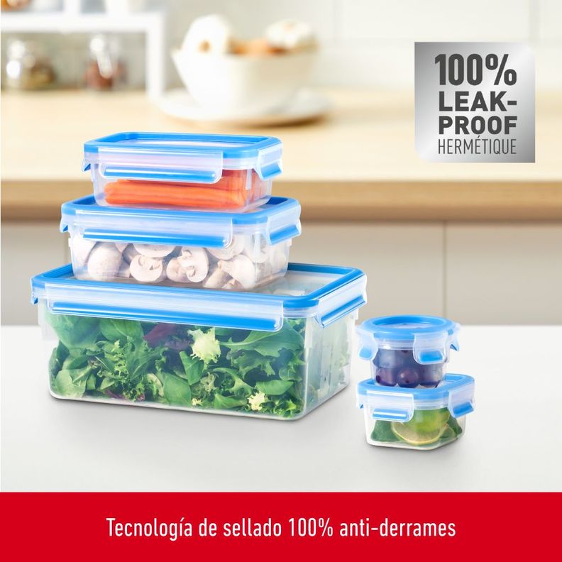 Contenedor de alimentos Masterseal Fresh Set 5 piezas 0,15/0,25/0,55/1,0/3,70L-3