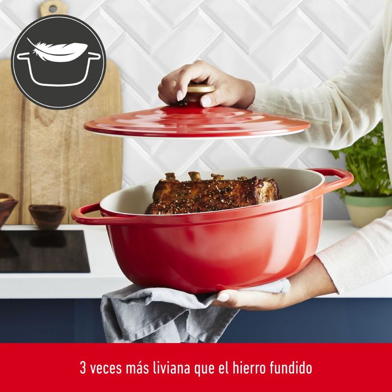 Olla Cocotte Ovalada Air 30x23 cm -1
