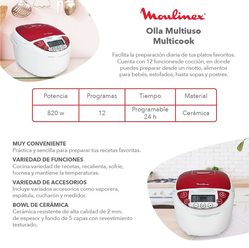 Arrocera Multicooker 12 en 1 MK705111-1