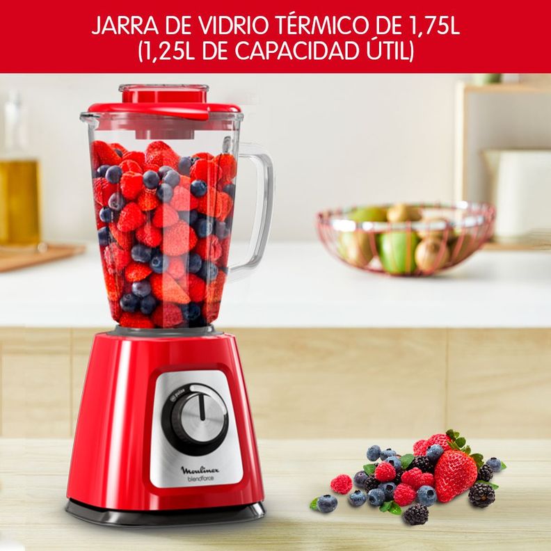 Licuadora Blendforce Rojo 2V + Pulse 800W-2