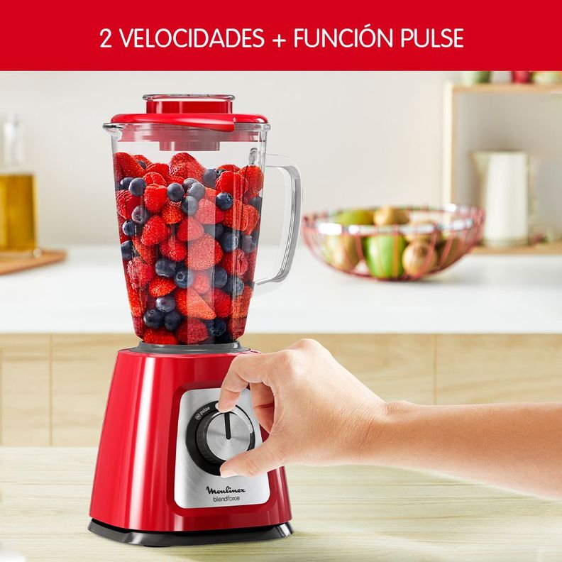 Licuadora Blendforce Rojo 2V + Pulse 800W-3