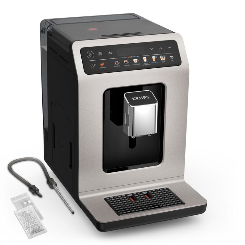 Cafetera Espresso Evidence Hot & Cold Digital Krups Gris