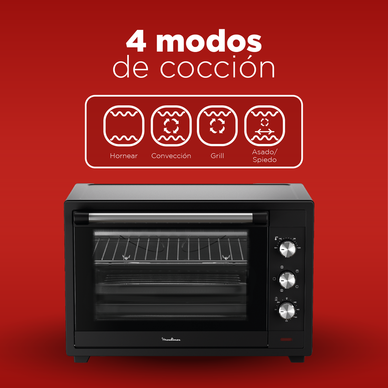 Horno Eléctrico Moulinex 60L 2200W-4