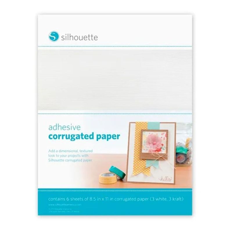Papel Adhesivo Corrugado Multicolor Silhouette Surtido