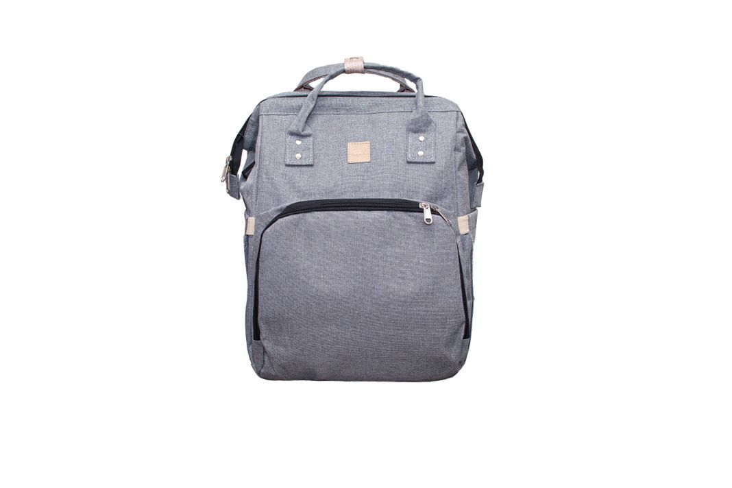 MOCHILA MATERNAL CUNA GRIS-0