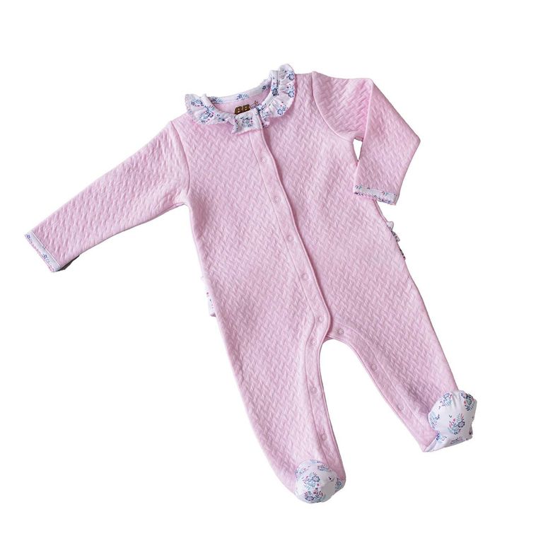 ENTERITO ROBERTA MANGA LARGA COLOR ROSADO CON DETALLES DE BRODERI EN CUELLO PIES Y ESPALDA NIÑA 9-12 MESES-0