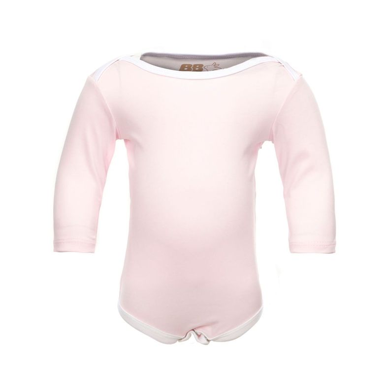 BODY ROSADO MANGA LARGA 3-6 MESES-0