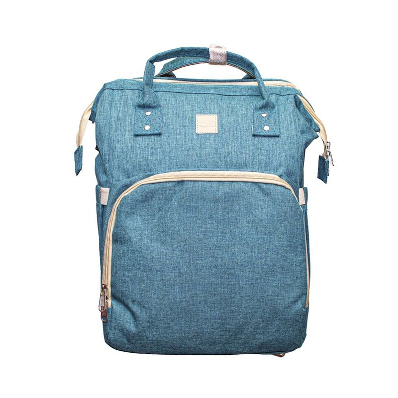 MOCHILA MATERNAL DISEÑO CONVERTIBLE EN CUNA COLOR VERDE TALLA UNICA-0