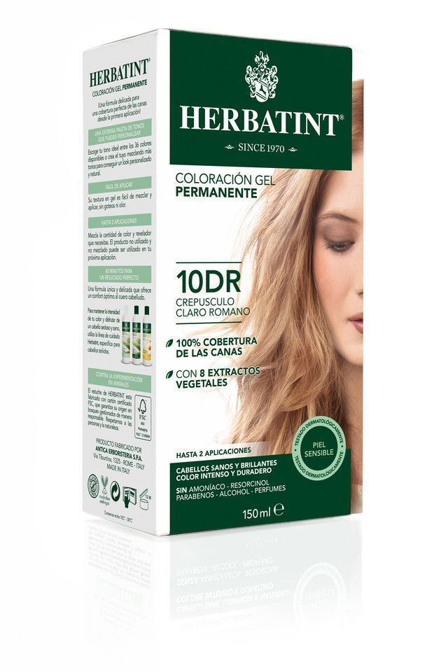 Tintura Permanente Natural - 10DR Rubio Claro Dorado Cobrizo -0