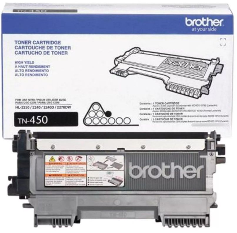 Cartucho Toner Brother Tn450 Negro Original - Zyc-0