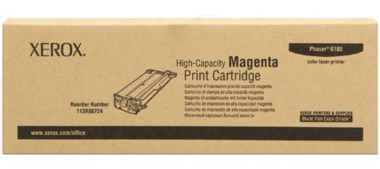 Toner Marca Xerox Phaser 6180 Magenta 113r00724 Original - ZYC-1